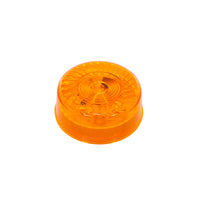7 LED 2" Round Turbine Clearance/Marker Light - Amber or Red LEDs (Amber or Red Lens)