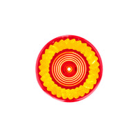 7 LED 2" Round Turbine Clearance/Marker Light - Amber or Red LEDs (Amber or Red Lens)