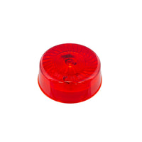 7 LED 2" Round Turbine Clearance/Marker Light - Amber or Red LEDs (Amber or Red Lens)