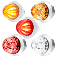 2 LED Dual Function 3/4" Mini Watermelon Clearance/Marker Light - Amber, Red or White LEDs (Amber, Red or Clear Lens)