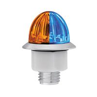 4 LED 3/4" Mini Watermelon Double Fury Clearance/Marker Light w Clear Lens - Various Dual Colors