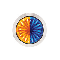 4 LED 3/4" Mini Watermelon Double Fury Clearance/Marker Light w Clear Lens - Various Dual Colors