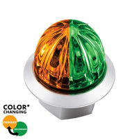 4 LED 3/4" Mini Watermelon Double Fury Clearance/Marker Light w Clear Lens - Various Dual Colors