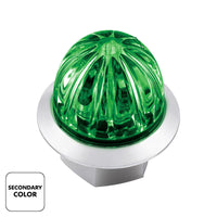 4 LED 3/4" Mini Watermelon Double Fury Clearance/Marker Light w Clear Lens - Various Dual Colors