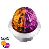 4 LED 3/4" Mini Watermelon Double Fury Clearance/Marker Light w Clear Lens - Various Dual Colors