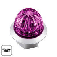 4 LED 3/4" Mini Watermelon Double Fury Clearance/Marker Light w Clear Lens - Various Dual Colors