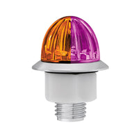 4 LED 3/4" Mini Watermelon Double Fury Clearance/Marker Light w Clear Lens - Various Dual Colors