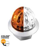 4 LED 3/4" Mini Watermelon Double Fury Clearance/Marker Light w Clear Lens - Various Dual Colors