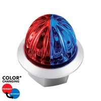 4 LED 3/4" Mini Watermelon Double Fury Clearance/Marker Light w Clear Lens - Various Dual Colors
