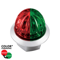 4 LED 3/4" Mini Watermelon Double Fury Clearance/Marker Light w Clear Lens - Various Dual Colors