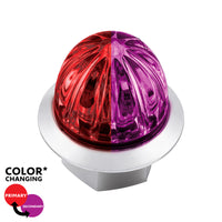 4 LED 3/4" Mini Watermelon Double Fury Clearance/Marker Light w Clear Lens - Various Dual Colors