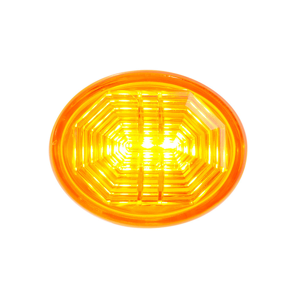 3 LED Oval Clearance/Marker Light - Amber, Red or White LEDs (Amber, Red or Clear Lens)