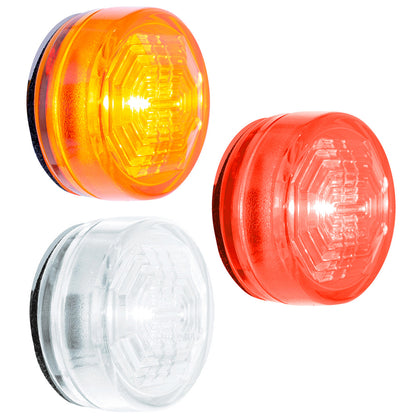 3 LED Oval Clearance/Marker Light - Amber, Red or White LEDs (Amber, Red or Clear Lens)