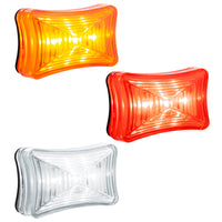 3 LED Rectangular Clearance/Marker Light - Amber, Red or White LEDs (Amber, Red or Clear Lens)
