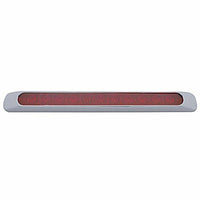 11 LED 17" P/T/C Stop, Turn & Tail Light Bar w Chrome Bezel - Amber or Red LEDs (Amber, Red or Clear Lens)