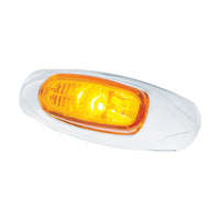 4-3/16" Wide 3 LED ViperEye Clearance/Marker Light - Amber or Red LEDs (Amber or Red Lens)