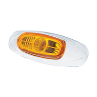 4-3/16" Wide 3 LED ViperEye Clearance/Marker Light - Amber or Red LEDs (Amber or Red Lens)