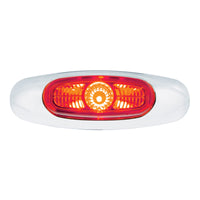 4-3/16" Wide 3 LED ViperEye Clearance/Marker Light - Amber or Red LEDs (Amber or Red Lens)