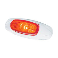 4-3/16" Wide 3 LED ViperEye Clearance/Marker Light - Amber or Red LEDs (Amber or Red Lens)