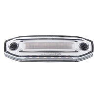 6 Amber LED Clearance/Marker Light w 6 LED Side Ditch Light - White, Amber, Blue or Red LEDs