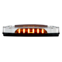 6 Amber LED Clearance/Marker Light w 6 LED Side Ditch Light - White, Amber, Blue or Red LEDs