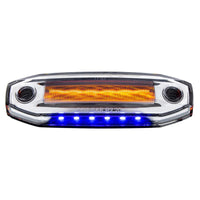 6 Amber LED Clearance/Marker Light w 6 LED Side Ditch Light - White, Amber, Blue or Red LEDs