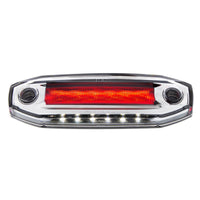 6 Red LED Clearance/Marker Light w 6 LED Side Ditch Light - White, Amber, Blue or Red LEDs