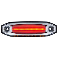 6 Red LED Clearance/Marker Light w 6 LED Side Ditch Light - White, Amber, Blue or Red LEDs