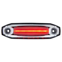 6 Red LED Clearance/Marker Light w 6 LED Side Ditch Light - White, Amber, Blue or Red LEDs