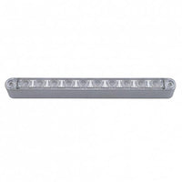 10 LED 9" Turn Signal Light Bar With Bezel - Amber or Red LEDs (Amber, Red or Clear Lens)