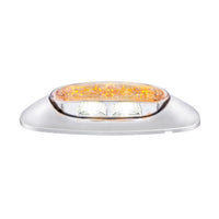 5 LED Reflector Auxiliary/Utility Light w Side Ditch Light - Amber or Red LEDs (Clear Lens)