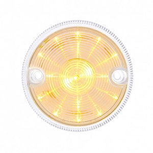 15 LED 3" Series 2 Light Only For Double Face Light Housing - Amber or Red LEDs (Clear Lens)