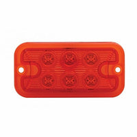 6 LED Dual Function Light - Amber or Red LEDs (Amber, Red or Clear Lens)