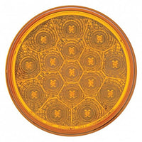 16 LED 4" Reflector Turn Signal Light - Amber LEDs (Amber Lens)