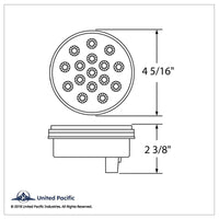 16 LED 4" Reflector Turn Signal Light - Amber LEDs (Amber Lens)