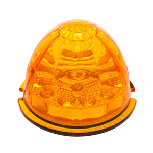 17 LED Reflector Watermelon Maze Cab Light - Amber or Red LEDs (Amber or Clear Lens)