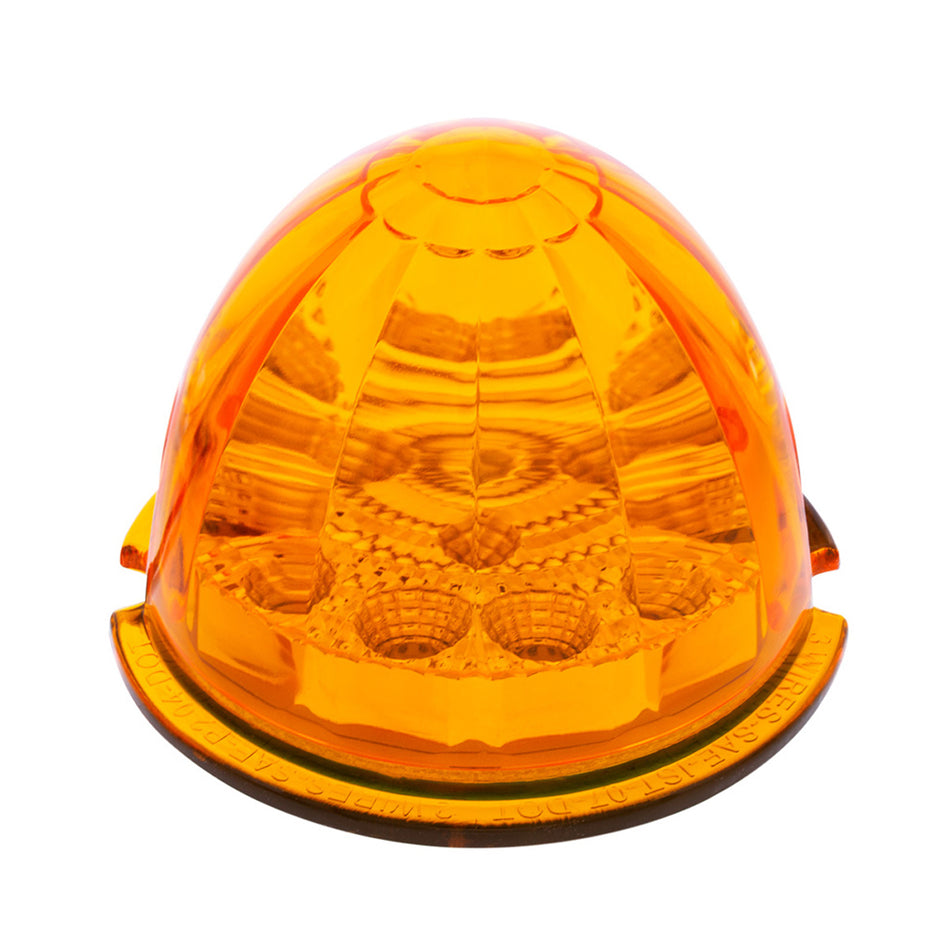 17 LED Reflector Watermelon Maze Cab Light - Amber or Red LEDs (Amber or Clear Lens)