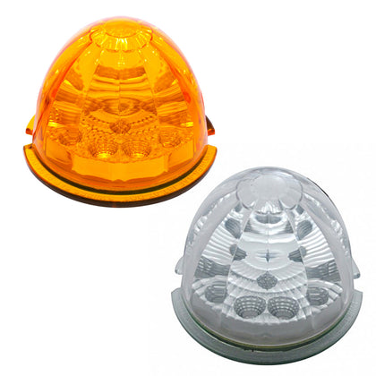 17 LED Reflector Watermelon Maze Cab Light - Amber or Red LEDs (Amber or Clear Lens)