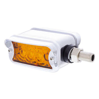 6 LED Single Function Double Face Light W/Visor - Horizontal Mount - Amber & Red LEDs (Amber &amp; Red or Clear Lens)
