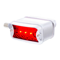 6 LED Single Function Double Face Light W/Visor - Horizontal Mount - Amber & Red LEDs (Amber &amp; Red or Clear Lens)