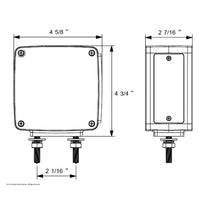 39 LED Reflector Double Face Turn Signal Light - Amber & Red LEDs w Clear Lens (Driver or Passenger Side)