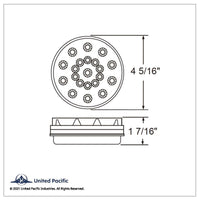 21 LED 4" Round Reflector Stop, Turn & Tail Light - Red LEDs (Clear Lens)