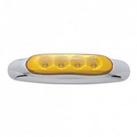 4 LED Reflector Clearance/Marker Light - Amber or Red LEDs (Amber, Red or Clear Lens)