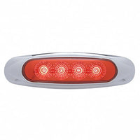 4 LED Reflector Clearance/Marker Light - Amber or Red LEDs (Amber, Red or Clear Lens)