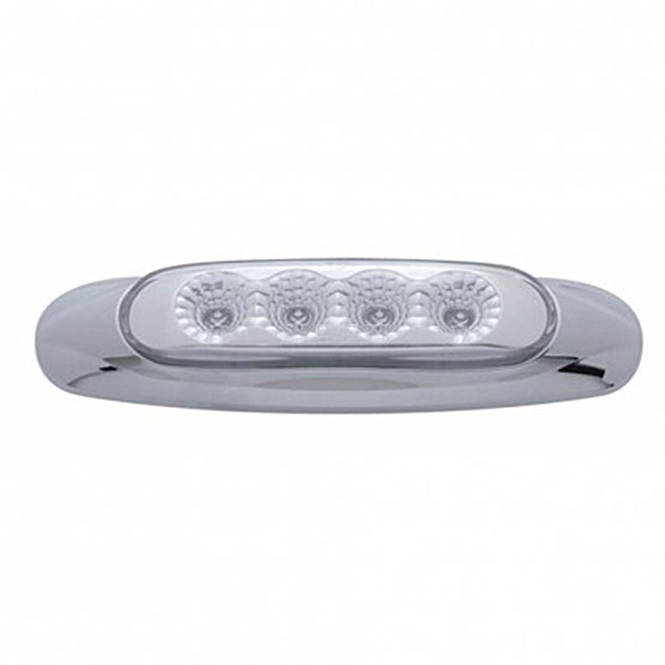 4 LED Reflector Clearance/Marker Light - Amber or Red LEDs (Amber, Red or Clear Lens)