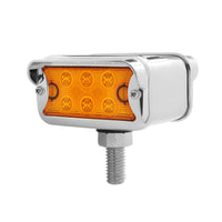 12 LED Dual Function Double Face Light W/Visor - T-Mount - Amber & Red LEDs (Amber & Red or Clear Lens)