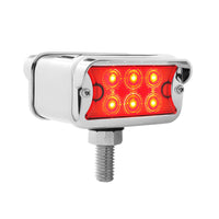 12 LED Dual Function Double Face Light W/Visor - T-Mount - Amber & Red LEDs (Amber & Red or Clear Lens)