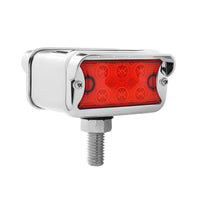 12 LED Dual Function Double Face Light W/Visor - T-Mount - Amber & Red LEDs (Amber & Red or Clear Lens)