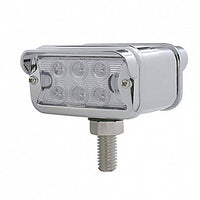 12 LED Dual Function Double Face Light W/Visor - T-Mount - Amber & Red LEDs (Amber & Red or Clear Lens)