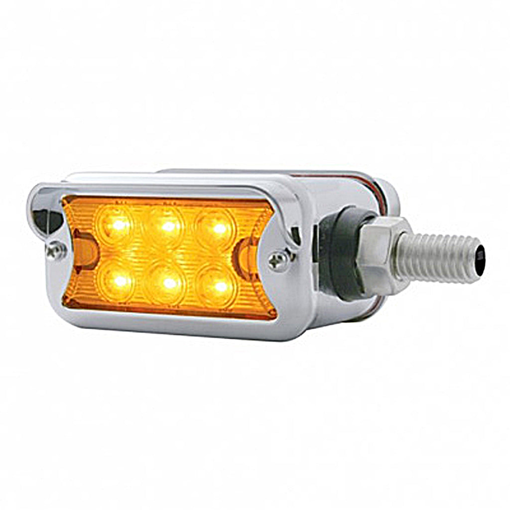 12 LED Dual Function Double Face Light With Visor - Amber & Red LEDs (Amber & Red or Clear Lens)